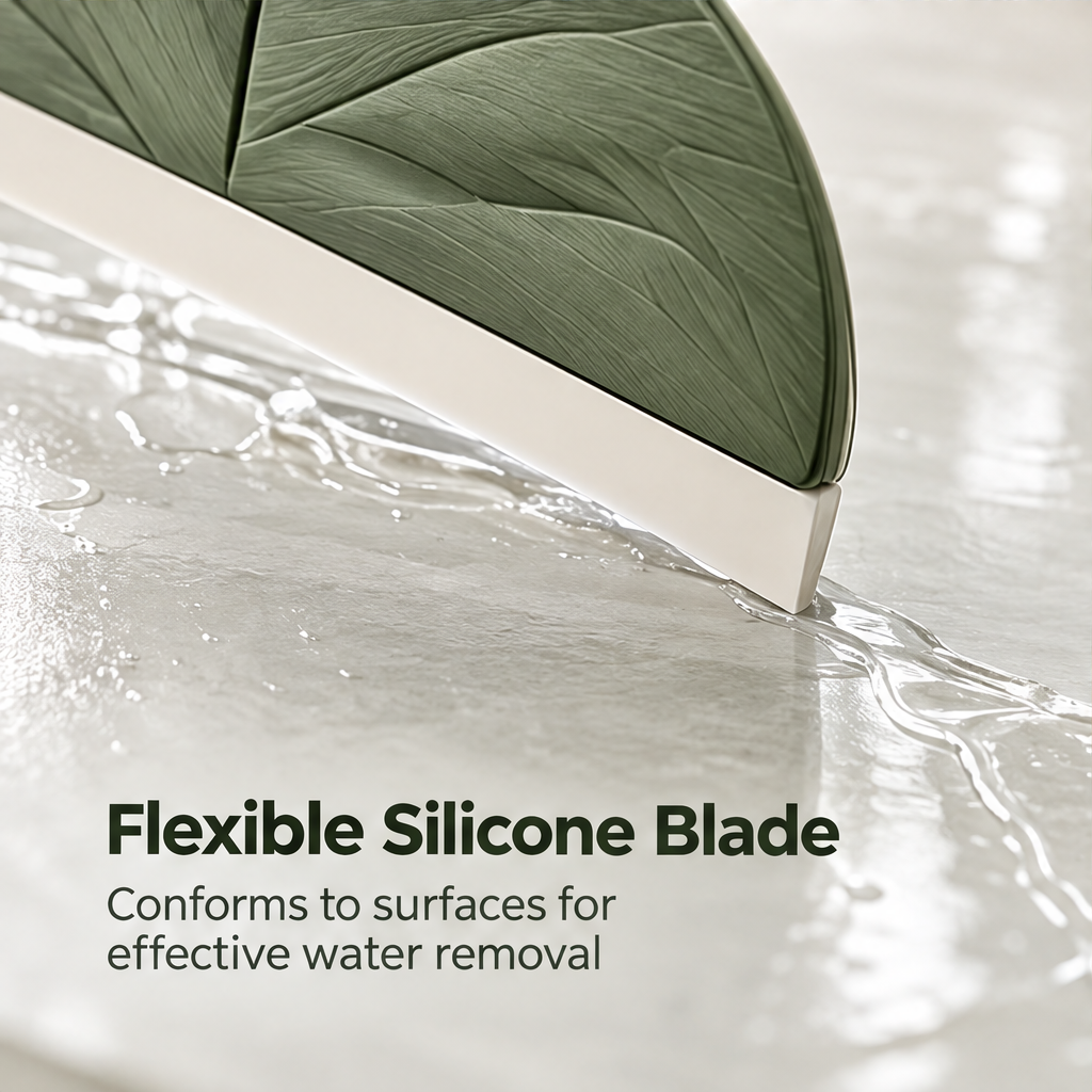 Flexible Silicone Blade - Conforms to surfaces for effective water removal