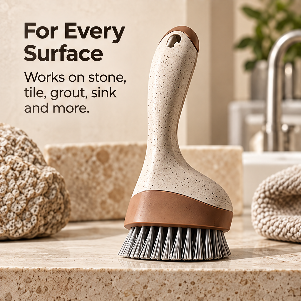 Deep Cleans with Ease - Stiff bristles reach into texture for a thorough clean