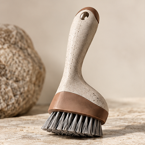 Wheat Straw Round Scrub Brush with Hook - Product Shot