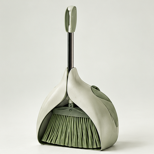 Leaf Broom Dustpan with Built-in Seed Box - Product Shot