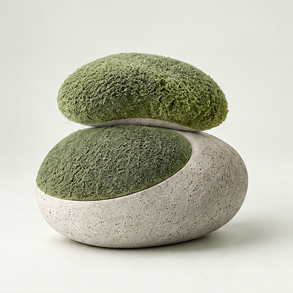 Mesh Scrub Sponge with Stone Holder Stand - Product Shot