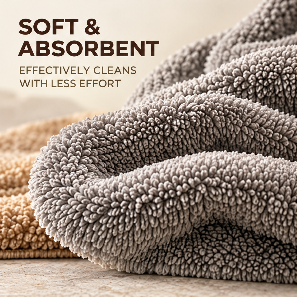 Soft and Absorbent - Effectively cleans with less effort