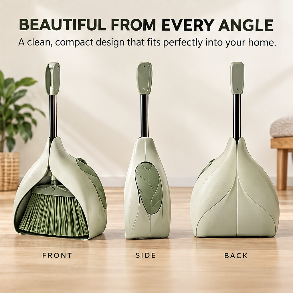 Effortless Cleaning - Wide bristles capture dust and seeds easily on any floor
